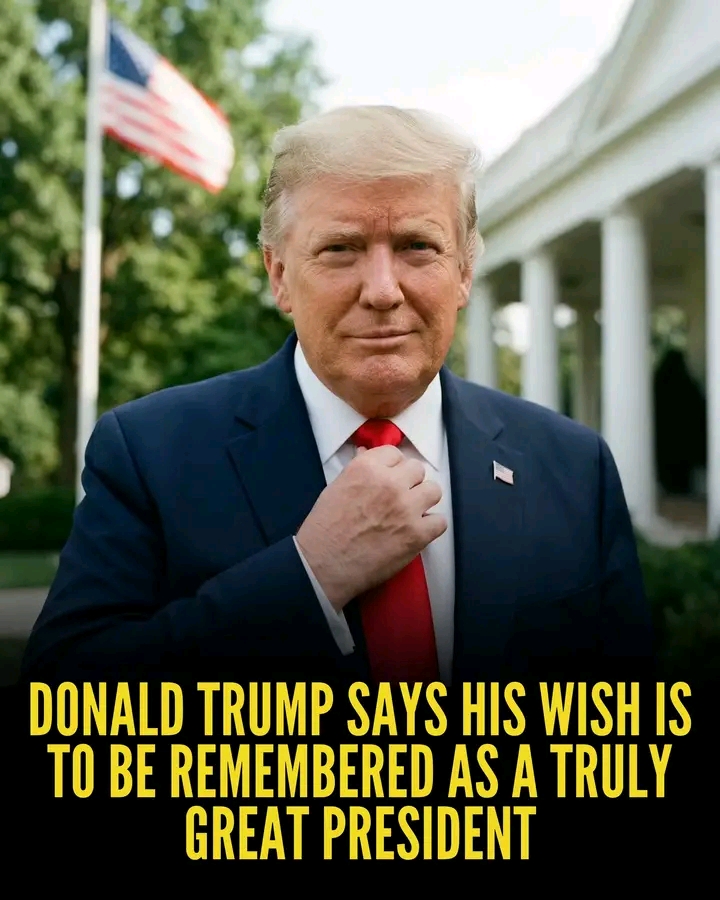 Former President Donald Trump recently said he hopes history will remember him as a great president, a remark that quickly sparked renewed discussion about presidential legacy across the United States...