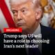 BREAKING The United States will have a role in choosing Iran's next leader, US President Donald Trump told Reuters in a telephone interview on Thursday...