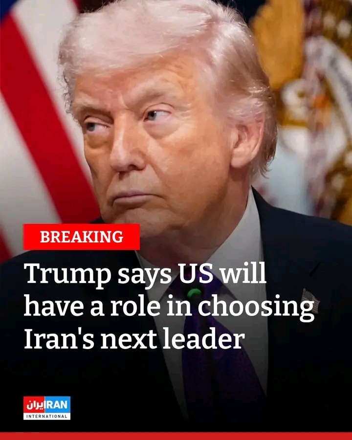 BREAKING The United States will have a role in choosing Iran's next leader, US President Donald Trump told Reuters in a telephone interview on Thursday...